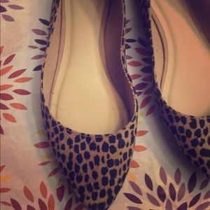 Leopard print flats